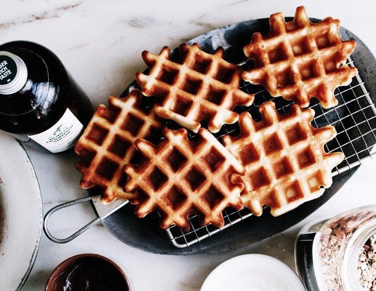 Homemade Belgian Waffles Recipe (Brussels Style) - Chef Billy Parisi